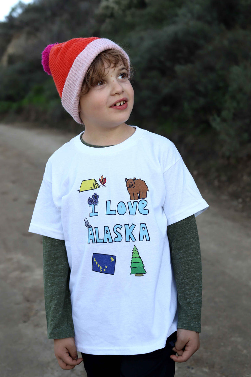 I Love Alaska in Black