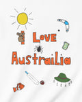 I Love Australia in Black