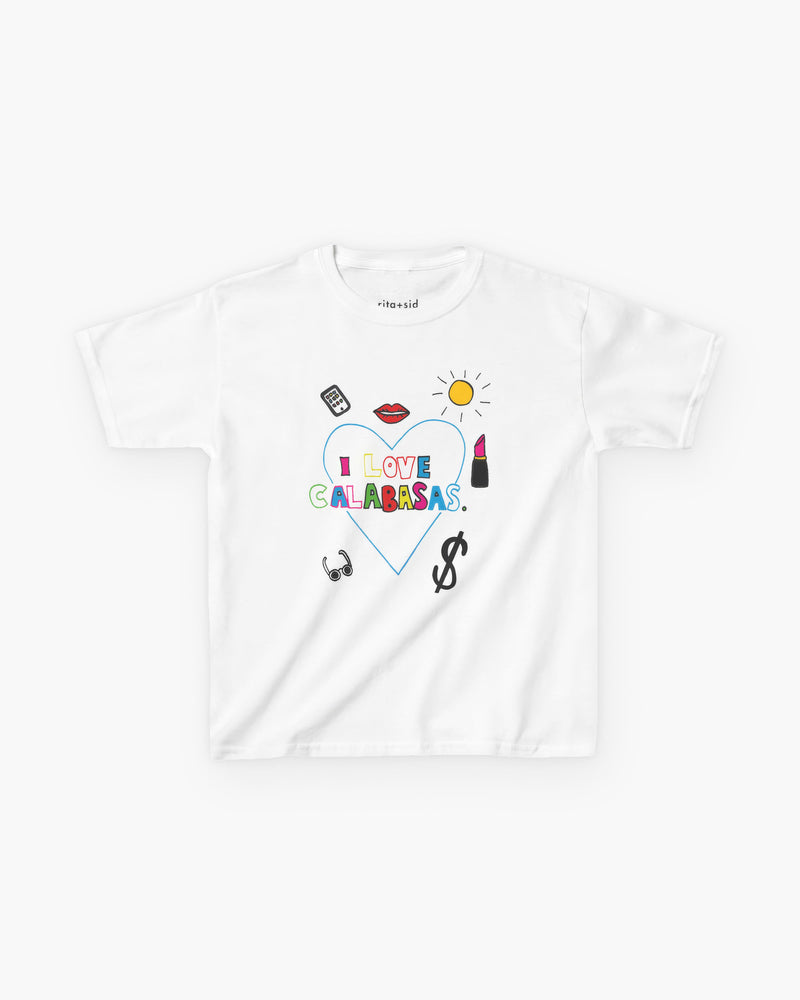 I Love Calabasas in White