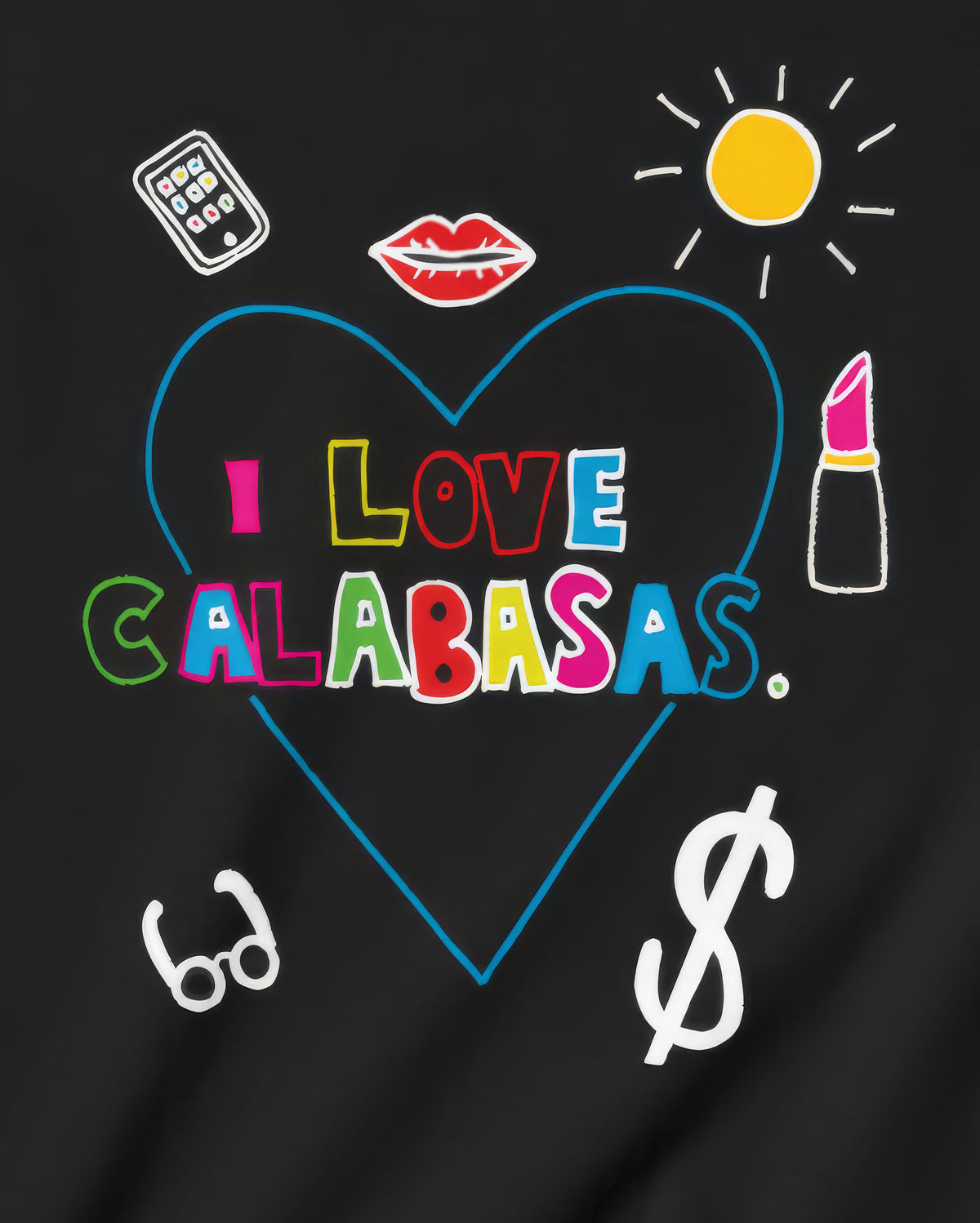 I Love Calabasas in White