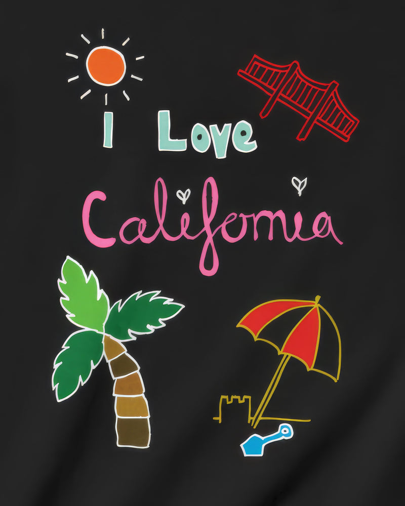 I Love California in White