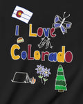 I Love Colorado in Black