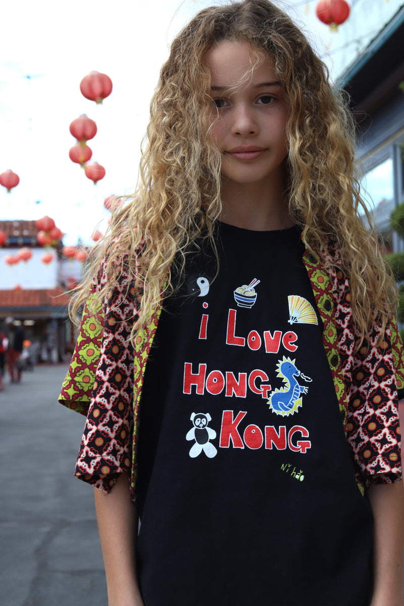 I Love Hong Kong in Black