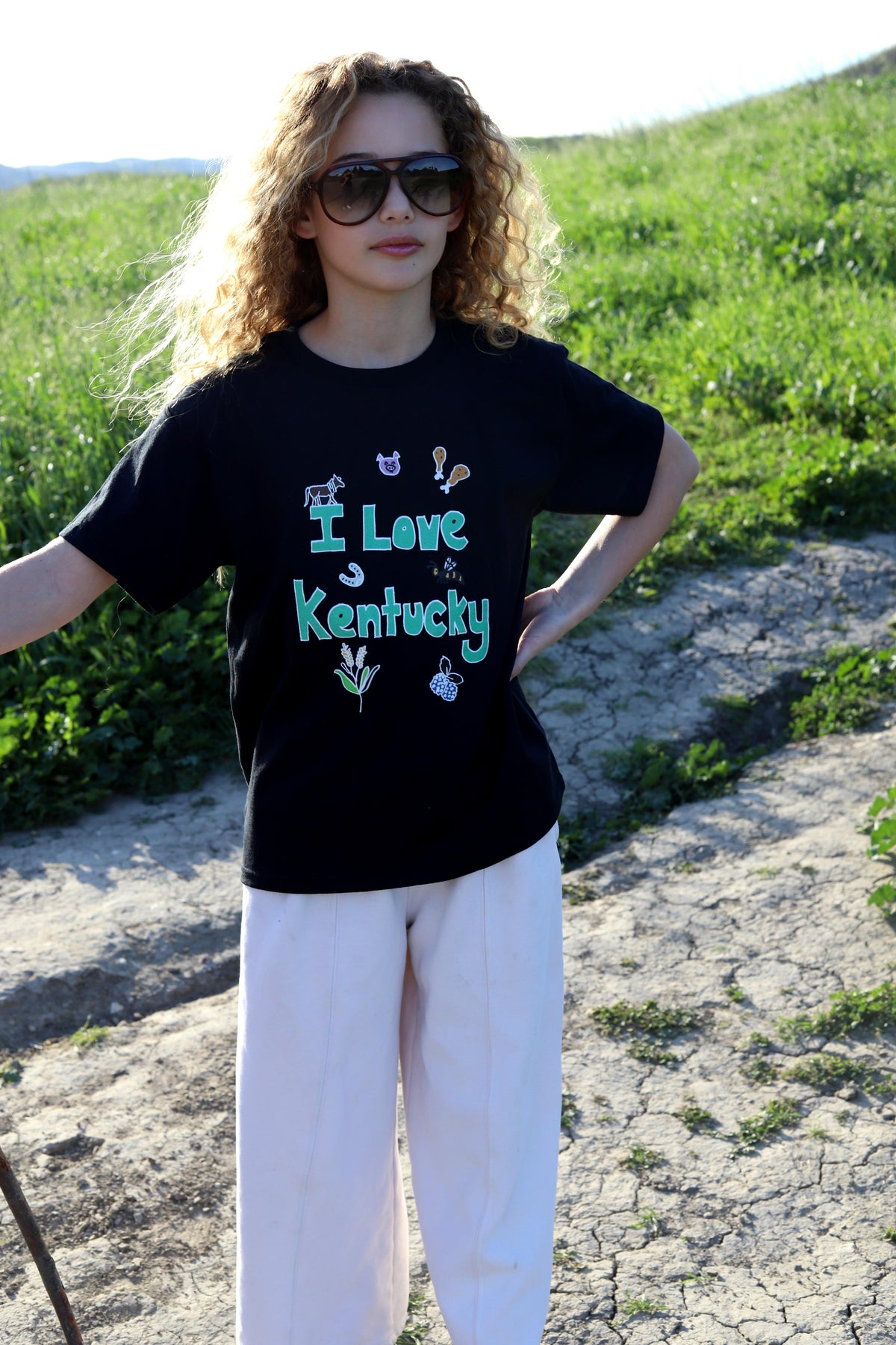 I Love Kentucky in White
