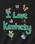 I Love Kentucky in Black