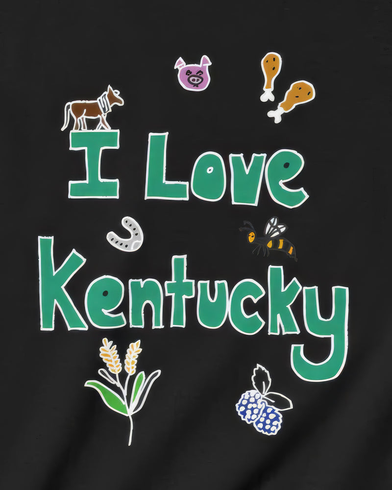 I Love Kentucky in Black