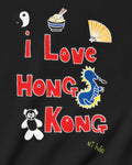 I Love Hong Kong in White