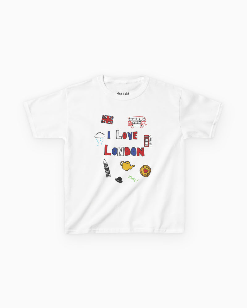I Love London in White