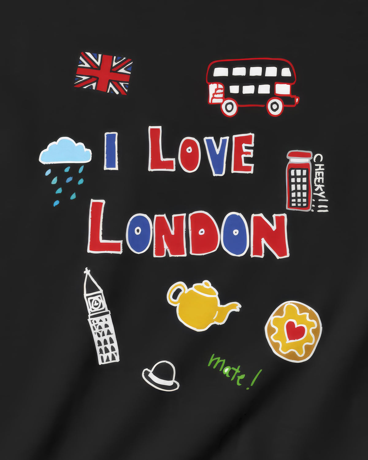 I Love London in White