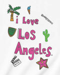 I Love Los Angeles in White