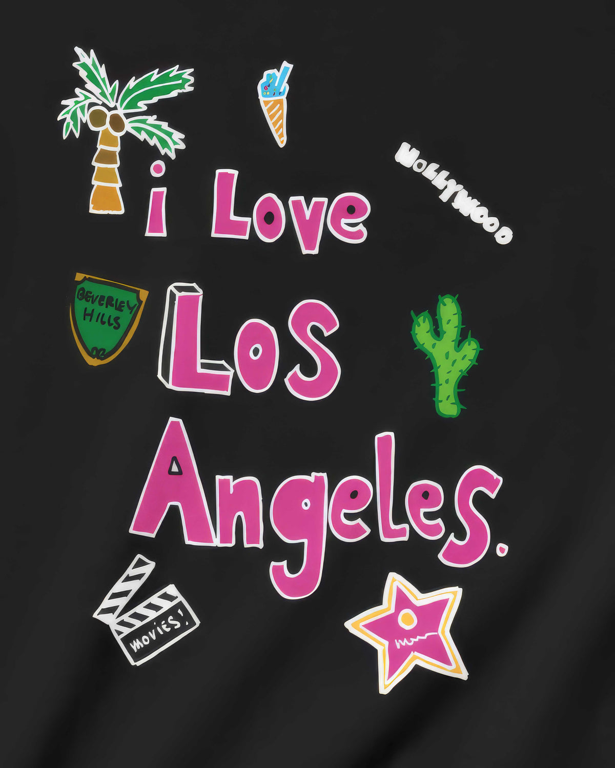 I Love Los Angeles in White