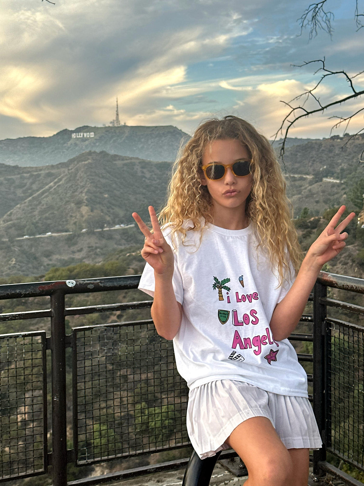 I Love Los Angeles in White