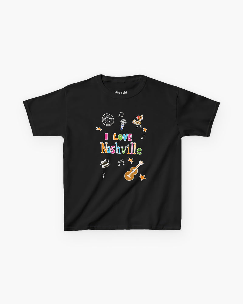 I Love Nashville in Black