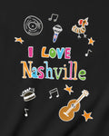 I Love Nashville in Black