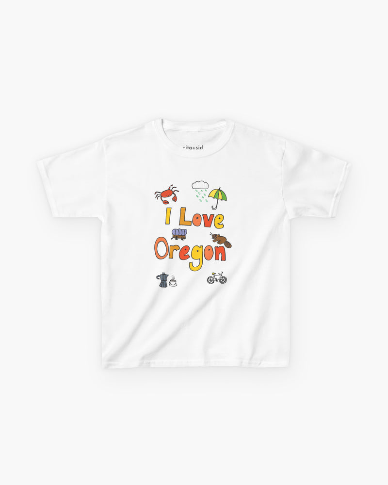 I Love Oregon in Black