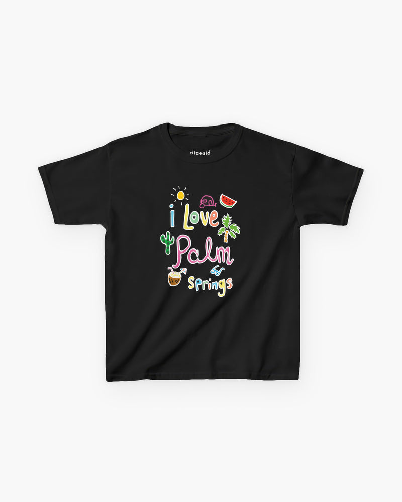 I Love Palm Springs in Black