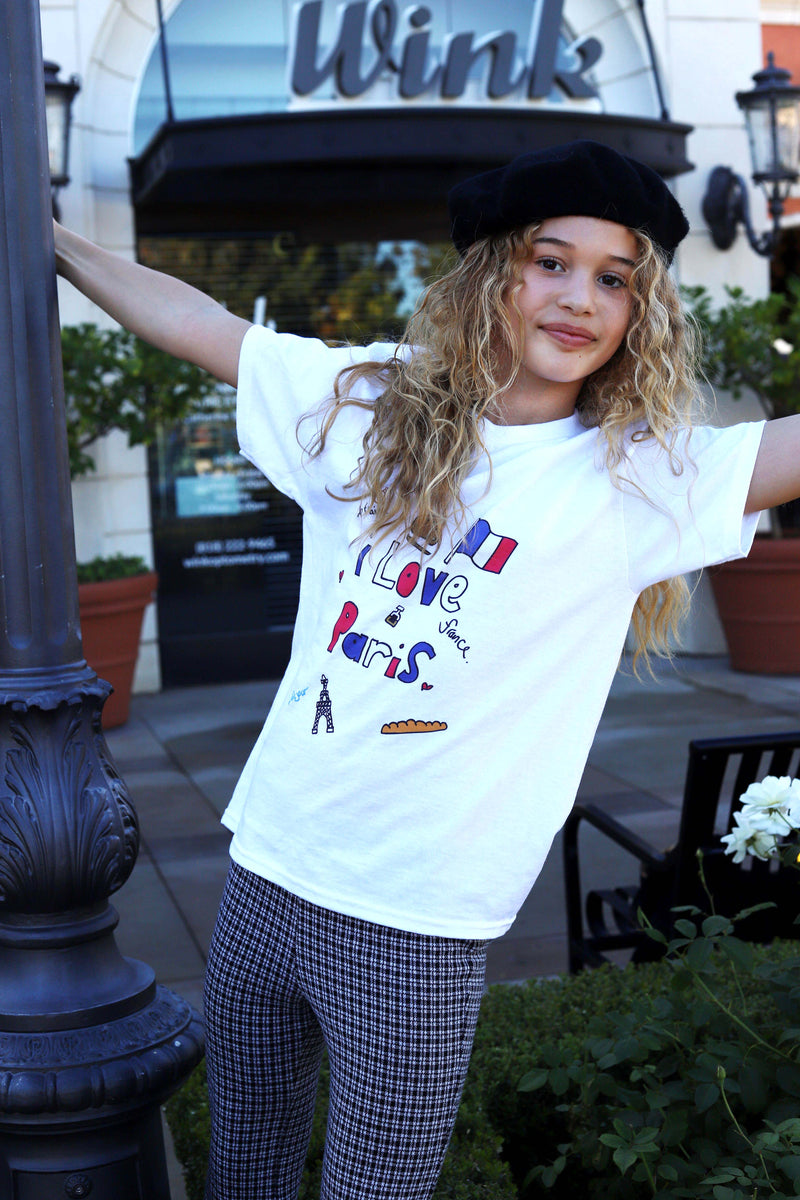 I Love Paris in White