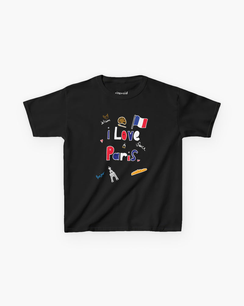 I Love Paris in Black