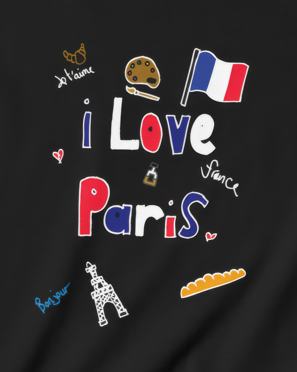 I Love Paris in Black