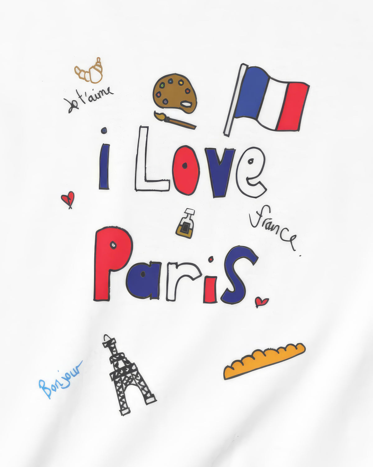 I Love Paris in Black