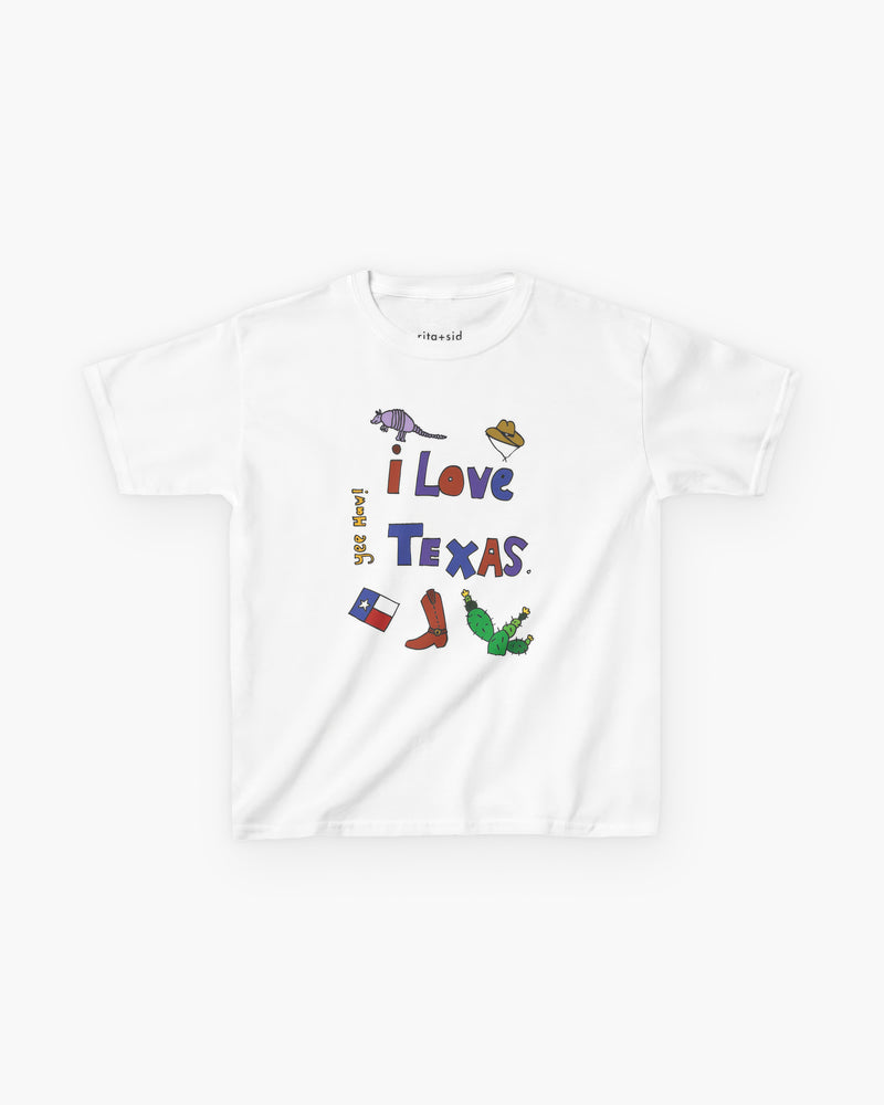 I Love Texas in Black