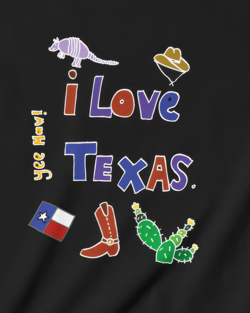 I Love Texas in Black