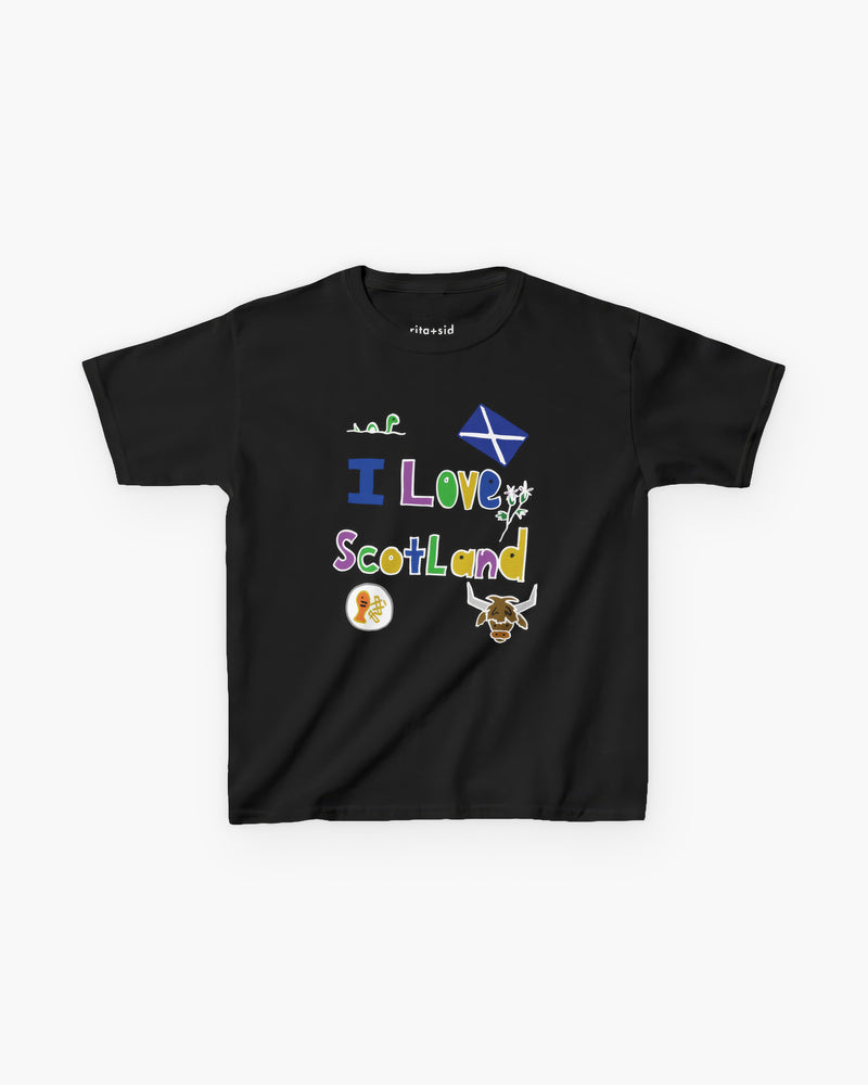 I Love Scotland in Black